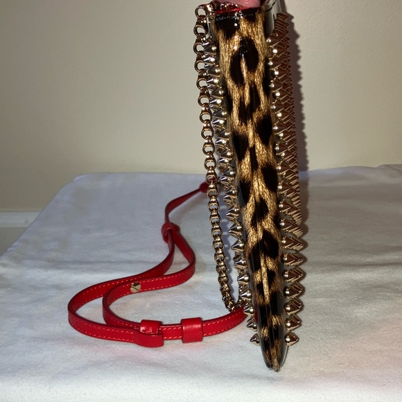 Christian Louboutin Loubiposh Animal print Crossbody Clutch - Picture 8 of 17